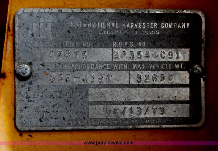 image for item H5722 1973 Hough H60 Pay Loader wheel loader