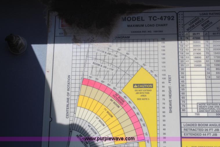 image for item H6004 2001 Volvo WG64 flatbed truck with Terex boom