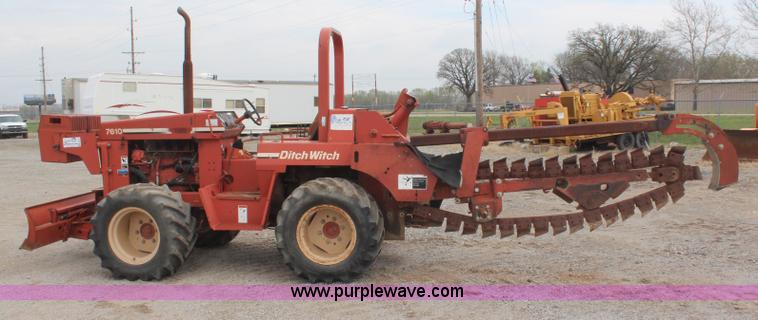 image for item H6012 Ditch Witch 7610 trencher