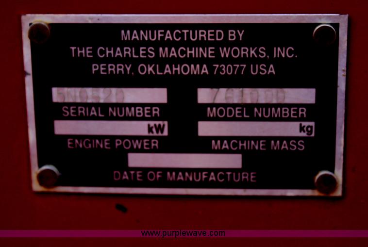 image for item H6012 Ditch Witch 7610 trencher