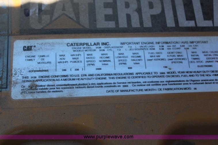 image for item H6088 2003 Freightliner FL80 flatbed truck with knuckle boom crane