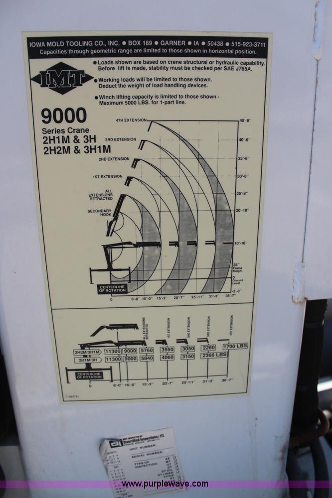 image for item H6088 2003 Freightliner FL80 flatbed truck with knuckle boom crane