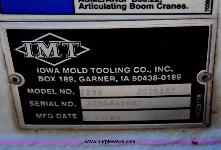 image for item H6088 2003 Freightliner FL80 flatbed truck with knuckle boom crane