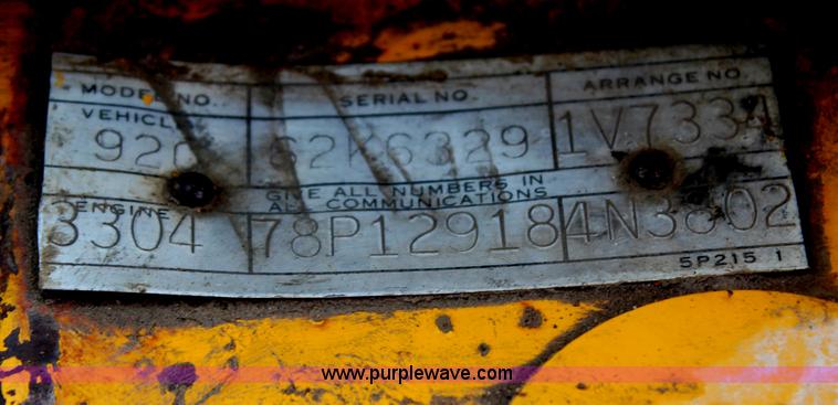 image for item H6103 1974 Caterpillar 920 wheel loader