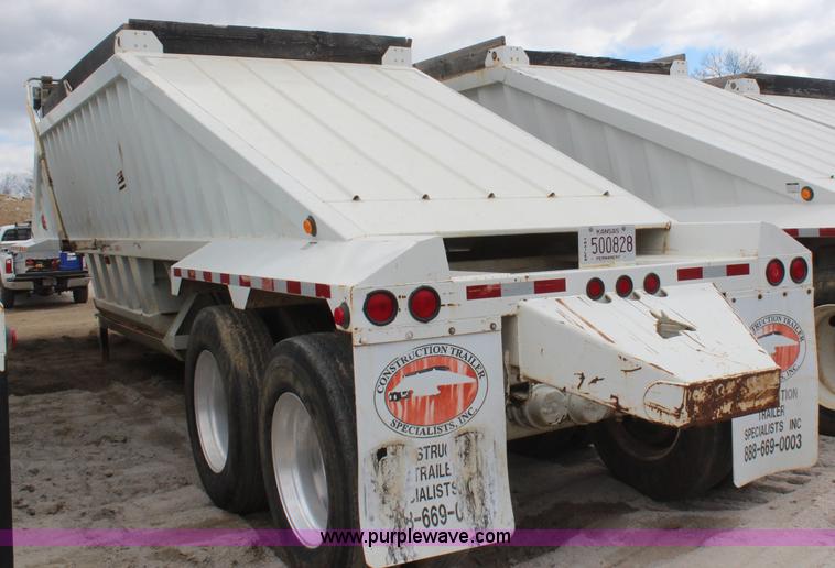 image for item H6152 2009 Construction Trailer Specialist, Inc. BDT-40 belly dump trailer