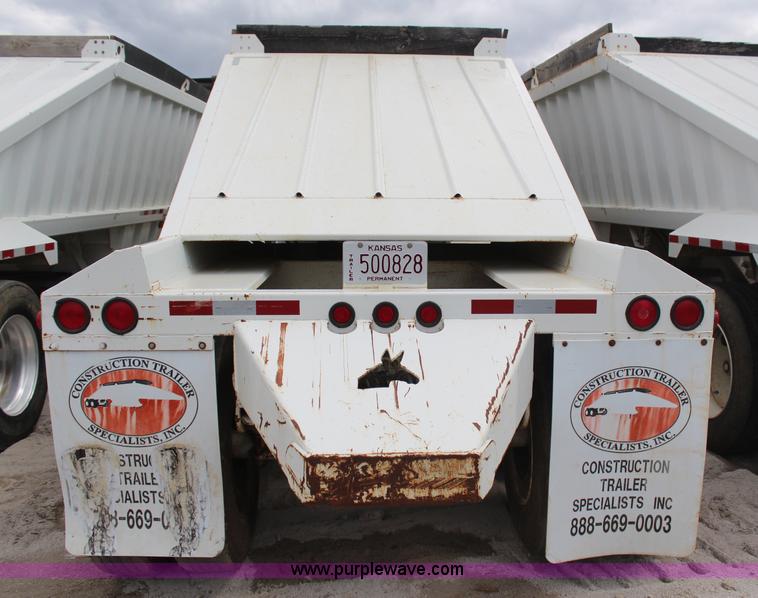 image for item H6152 2009 Construction Trailer Specialist, Inc. BDT-40 belly dump trailer