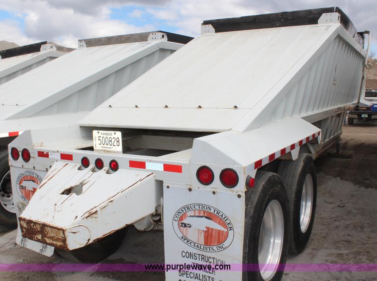 image for item H6152 2009 Construction Trailer Specialist, Inc. BDT-40 belly dump trailer