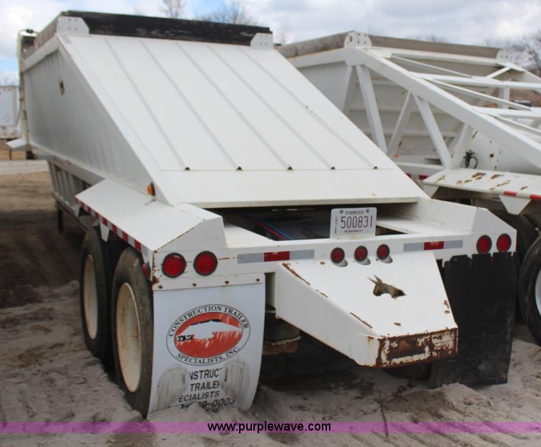 image for item H6156 2007 Construction Trailer Specialist, Inc. BDT-40 belly dump trailer