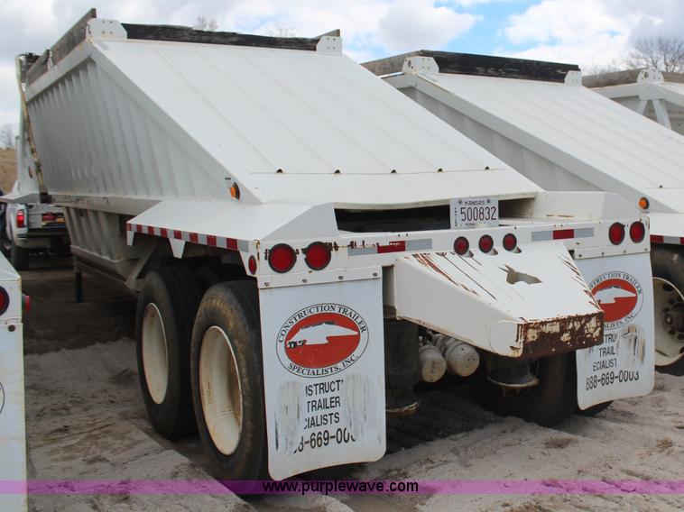 image for item H6160 2007 Construction Trailer Specialist, Inc. BDT-40 belly dump trailer