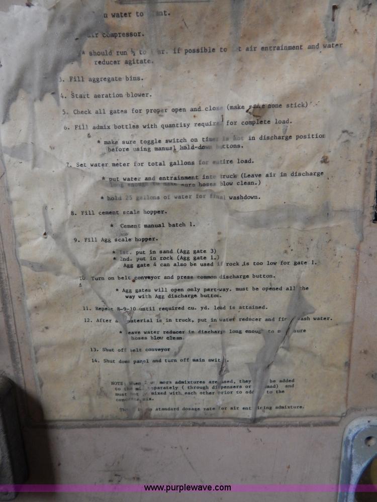 image for item I1012 Rexnord 100 portable concrete batch plant