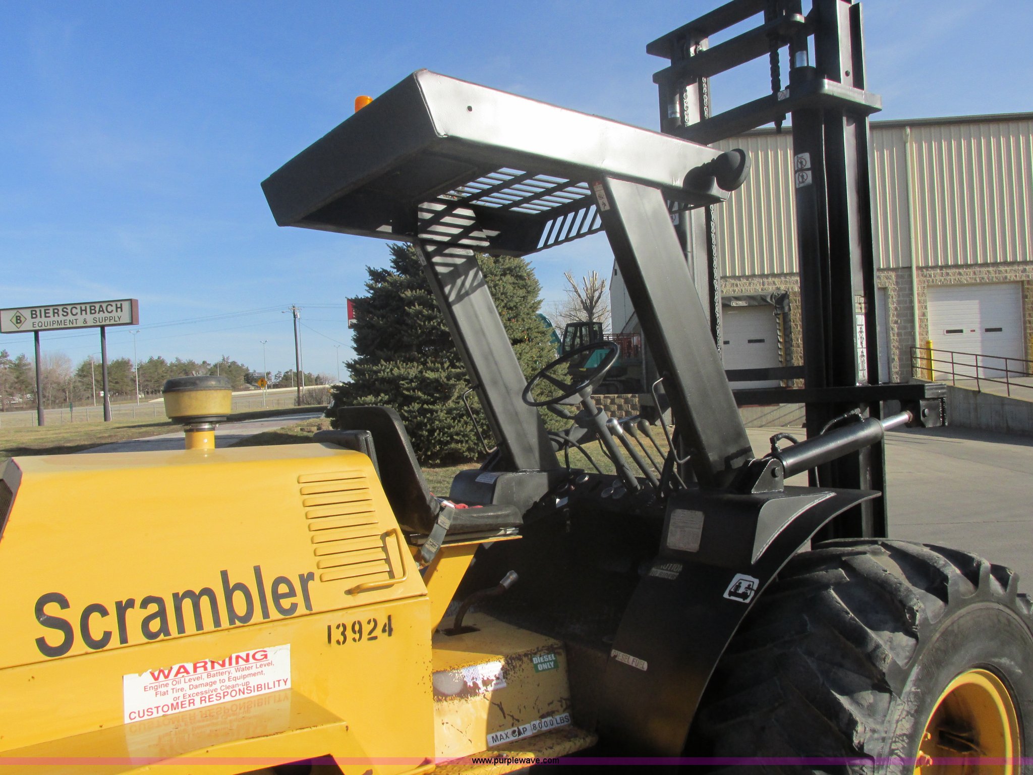 1997 Mastercraft Scrambler S8PFW7 rough terrain forklift in Sioux Falls, SD Item E5451 sold