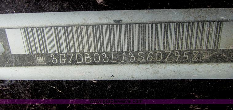 image for item I9704 2003 Pontiac Aztek