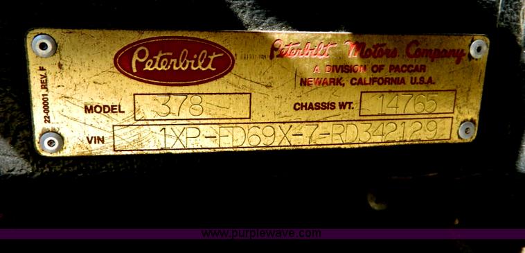 image for item AD9848 1994 Peterbilt 378 semi truck