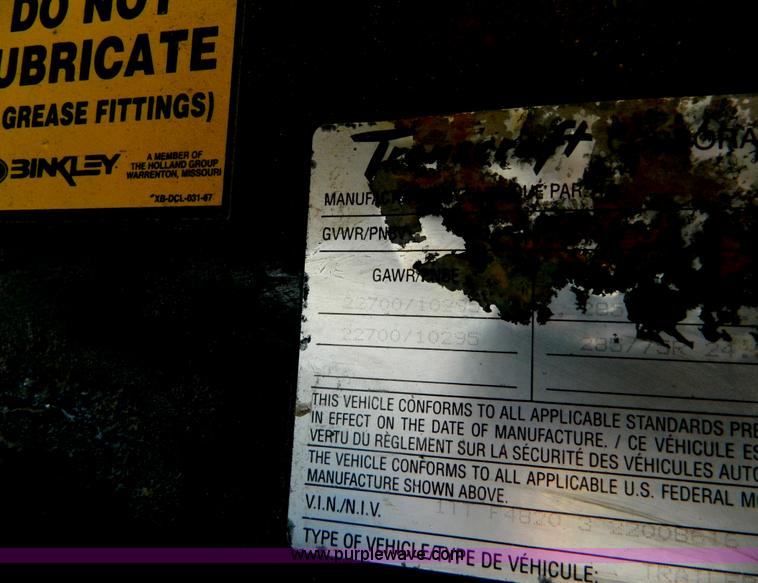 image for item AD9850 2002 Transcraft Eagle Super Beam flatbed trailer