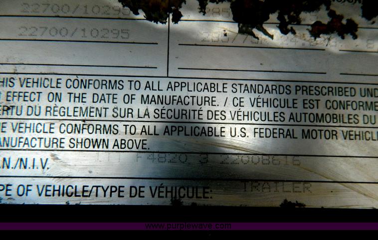 image for item AD9850 2002 Transcraft Eagle Super Beam flatbed trailer