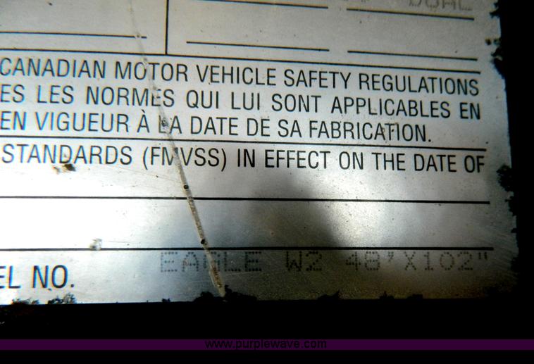 image for item AD9850 2002 Transcraft Eagle Super Beam flatbed trailer