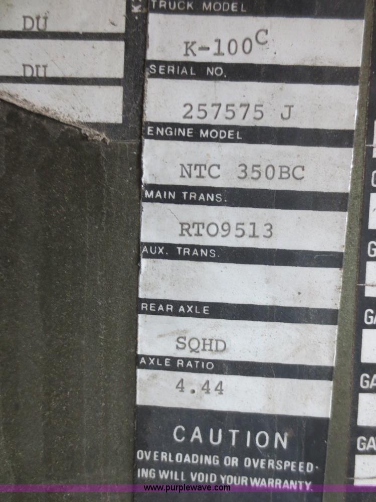 image for item F6916 1977 Kenworth K100C semi truck