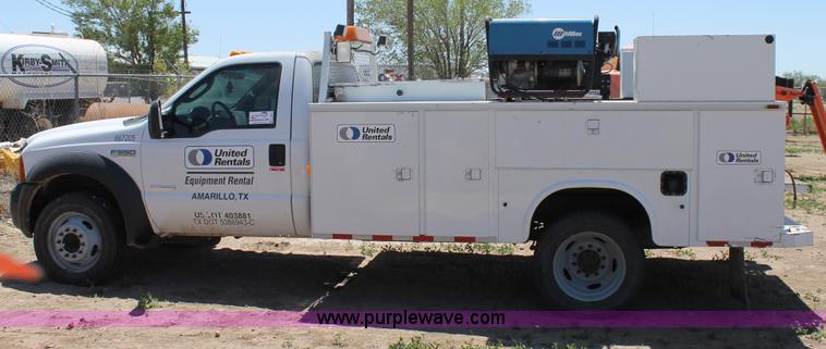 image for item C3857 2007 Ford F550 utility truck