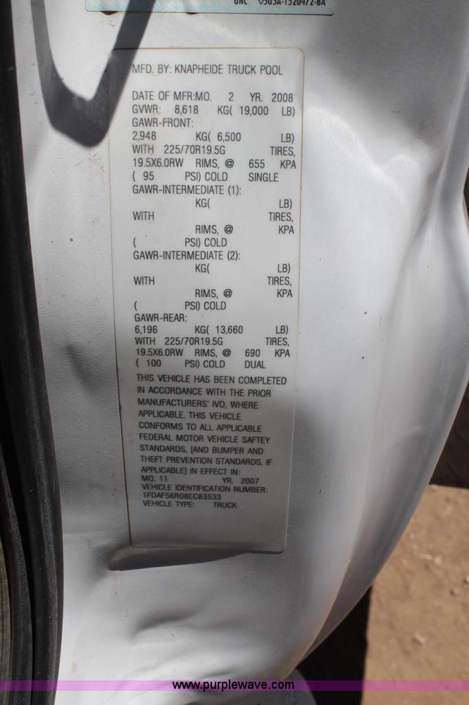 image for item C3858 2008 Ford F550 utility truck