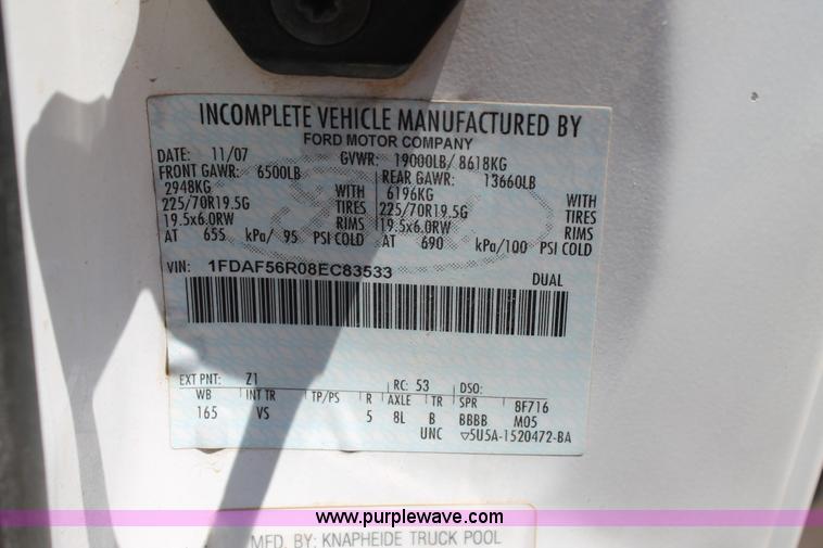 image for item C3858 2008 Ford F550 utility truck