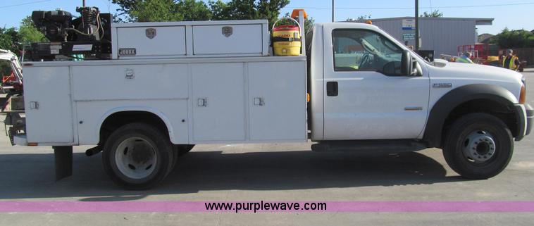 image for item I7063 2007 Ford F550 Super Duty XL service truck