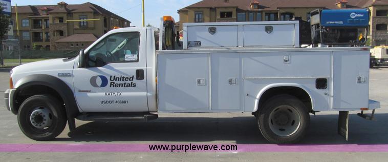 image for item I7063 2007 Ford F550 Super Duty XL service truck