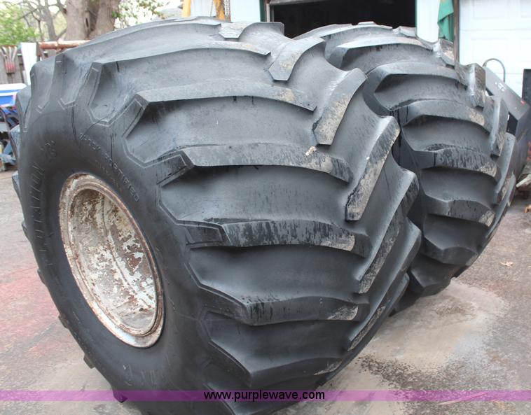 image for item AM9483 (2) 66x43.00-25 floatation tires and wheels
