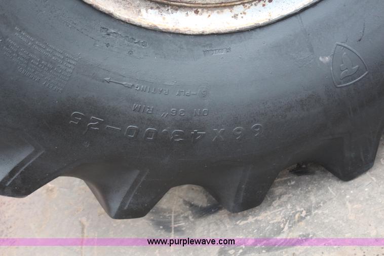 image for item AM9483 (2) 66x43.00-25 floatation tires and wheels