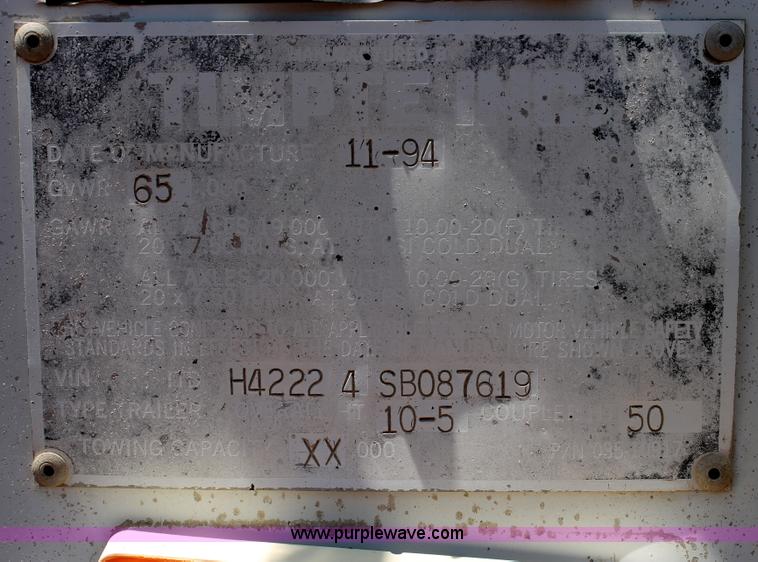 image for item C3832 1995 Timpte grain hopper trailer