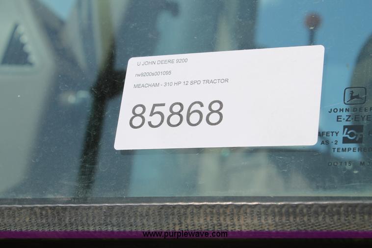 image for item C3865 1997 John Deere 9200 4WD tractor