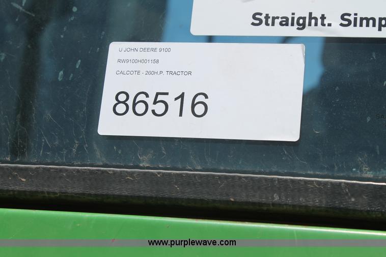 image for item C3868 1997 John Deere 9100 4WD tractor