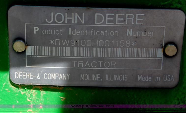image for item C3868 1997 John Deere 9100 4WD tractor