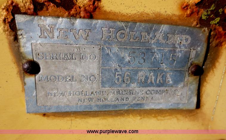 image for item F6918 New Holland 56 hay rake