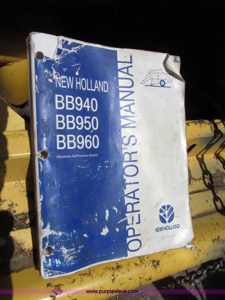image for item F7383 2002 New Holland BB960S large square baler
