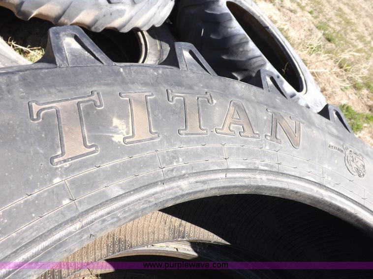 image for item H1909 (2) Titan Radial R-1W 480/80R50 tires
