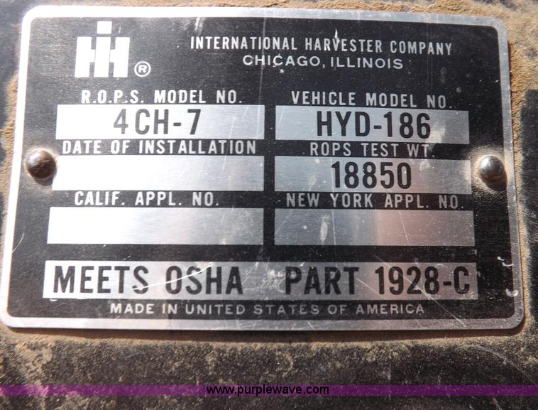 image for item H1937 International Hydro 186 tractor