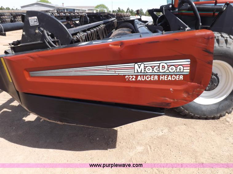 image for item H1939 2002 Mac Don 9352 Turbo swather