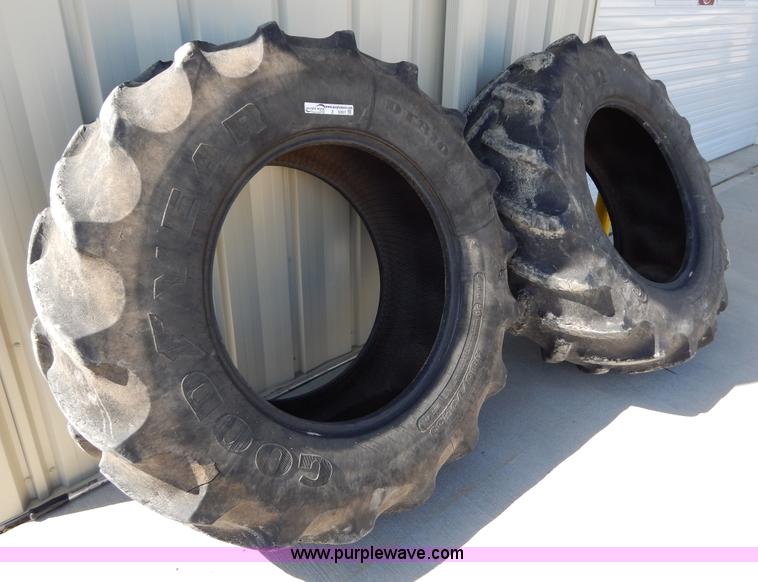 image for item Z9361 (2) Goodyear DT810 480/70R30 tires