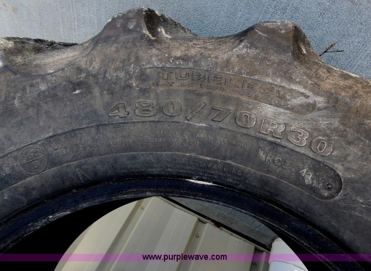 image for item Z9361 (2) Goodyear DT810 480/70R30 tires