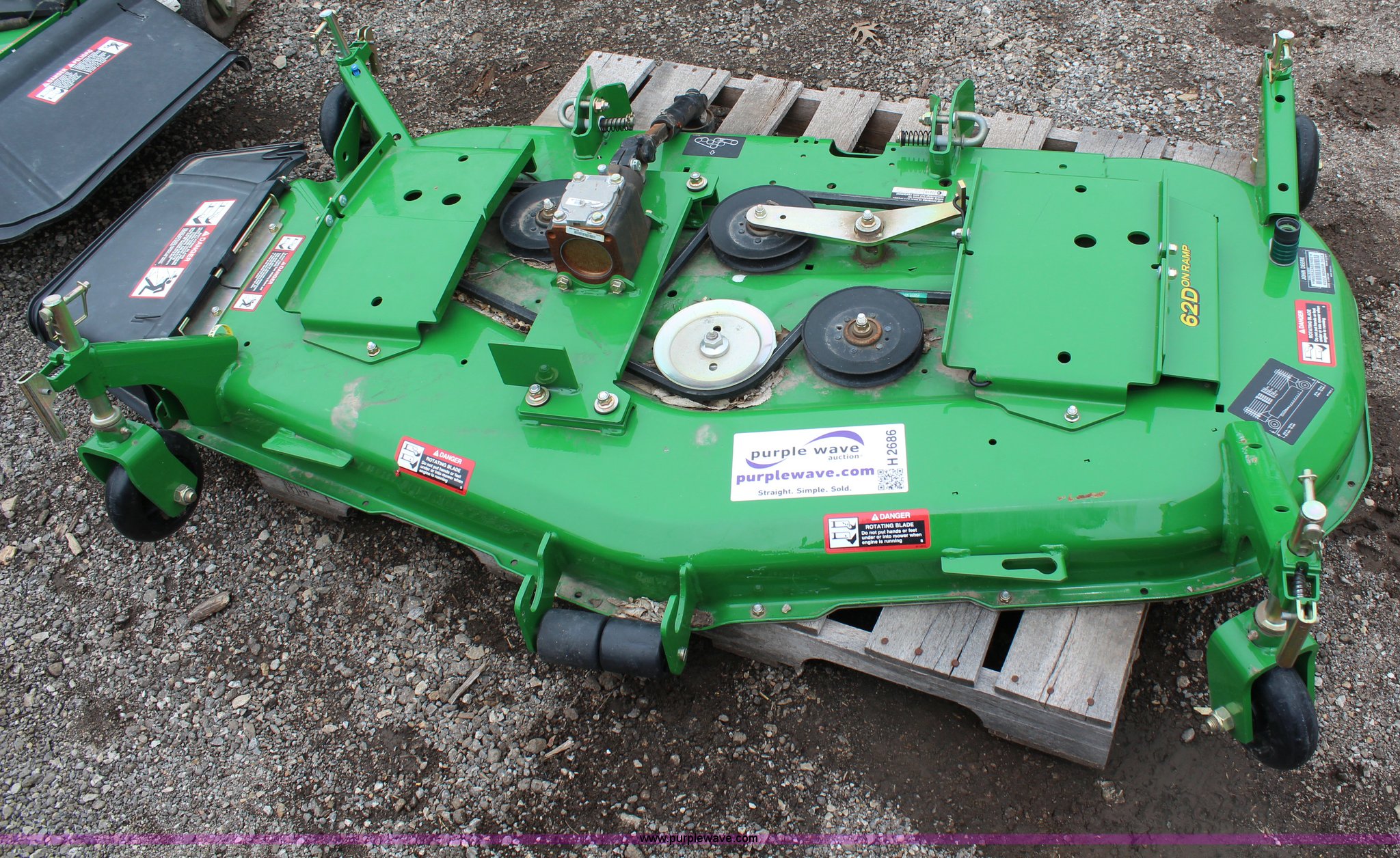 John Deere 62D midmount mower in Baldwin City, KS Item H2686 sold