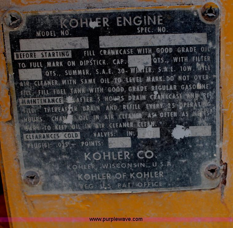 image for item AM9299 Kohler 4 kW generator