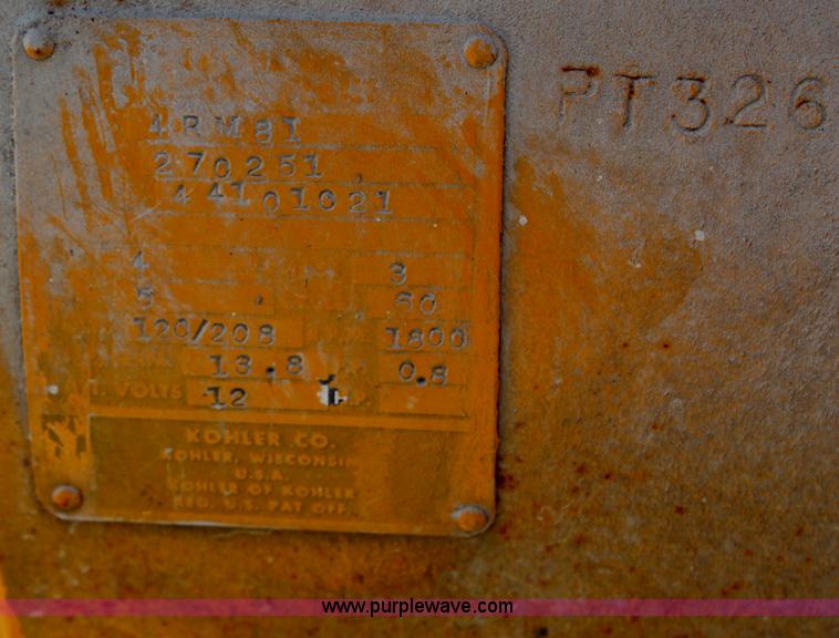 image for item AM9299 Kohler 4 kW generator