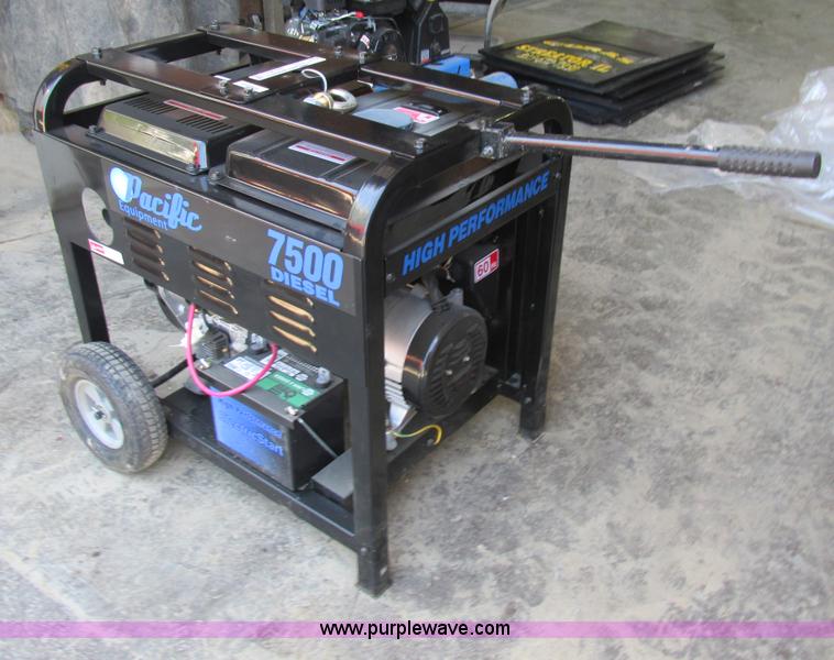 image for item AN9073 Pacific Equipment 7500 diesel generator