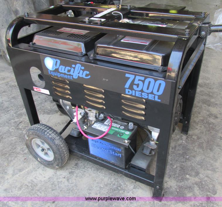 image for item AN9073 Pacific Equipment 7500 diesel generator