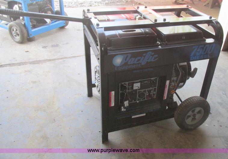image for item AN9073 Pacific Equipment 7500 diesel generator