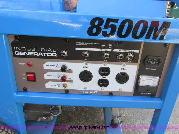 image for item AN9074 Pacific Equipment 8500M Industrial generator