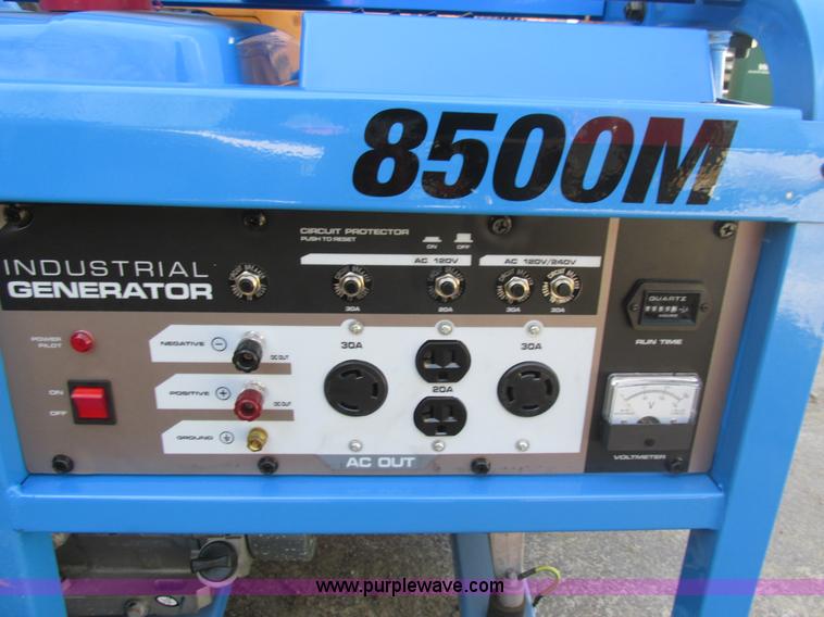 image for item AN9074 Pacific Equipment 8500M Industrial generator