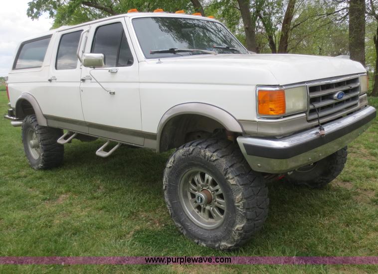 image for item F6922 1989 Ford F350 Centerian conversion Crew Cab pickup truck