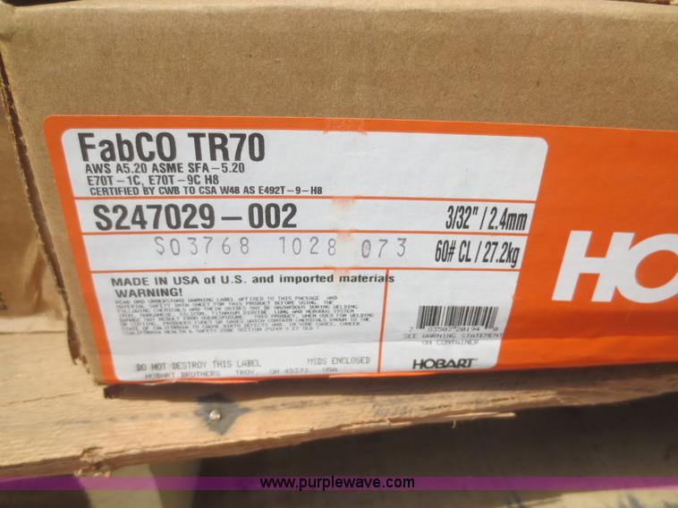 image for item F6932 (22) rolls of MIG welding wire