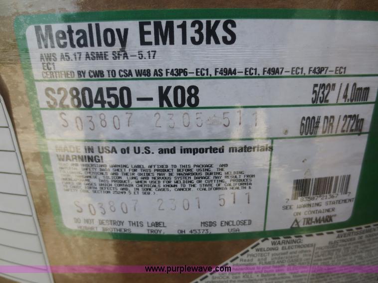 image for item F6933 (7) Tri-Mark EM13KS metalloy welding wire